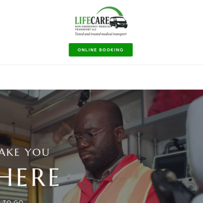LifeCare NEMT Website Development (Healthcare Transportation Platform)